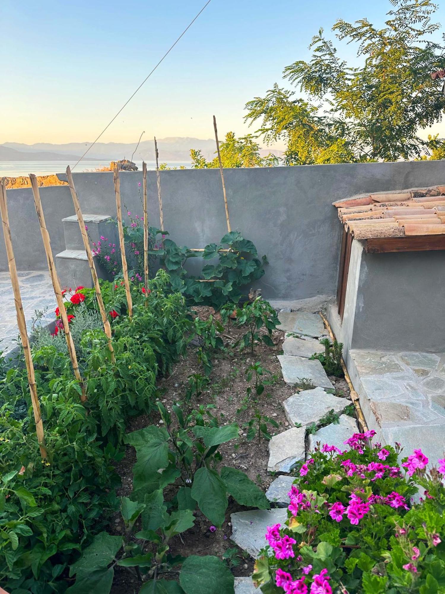 Apartamento Fteri Stone House In Platanos, Akrata Exterior foto